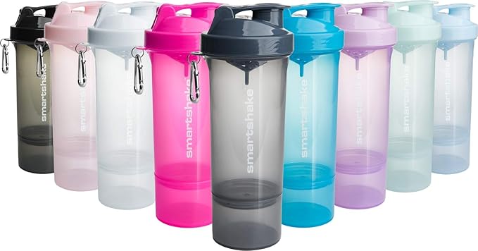 Smartshake SLIM, 17 oz Shaker Cup, White (Packaging May Vary)
