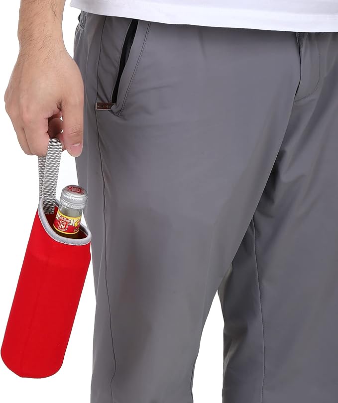 PATIKIL 65mmx180mm Water Bottle Sleeve, 4 Pack Neoprene Insulated Bottle Bag Holder Carrier Pouch with Finger Strap, Red