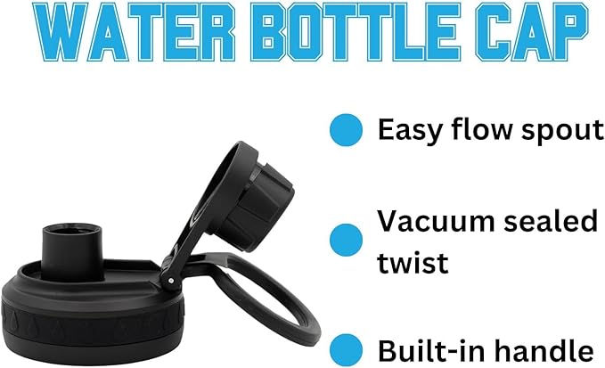 University of Miami Water Bottle - Black Double Walled Stainless Steel 24 oz Keeps Drinks Cold or Hot