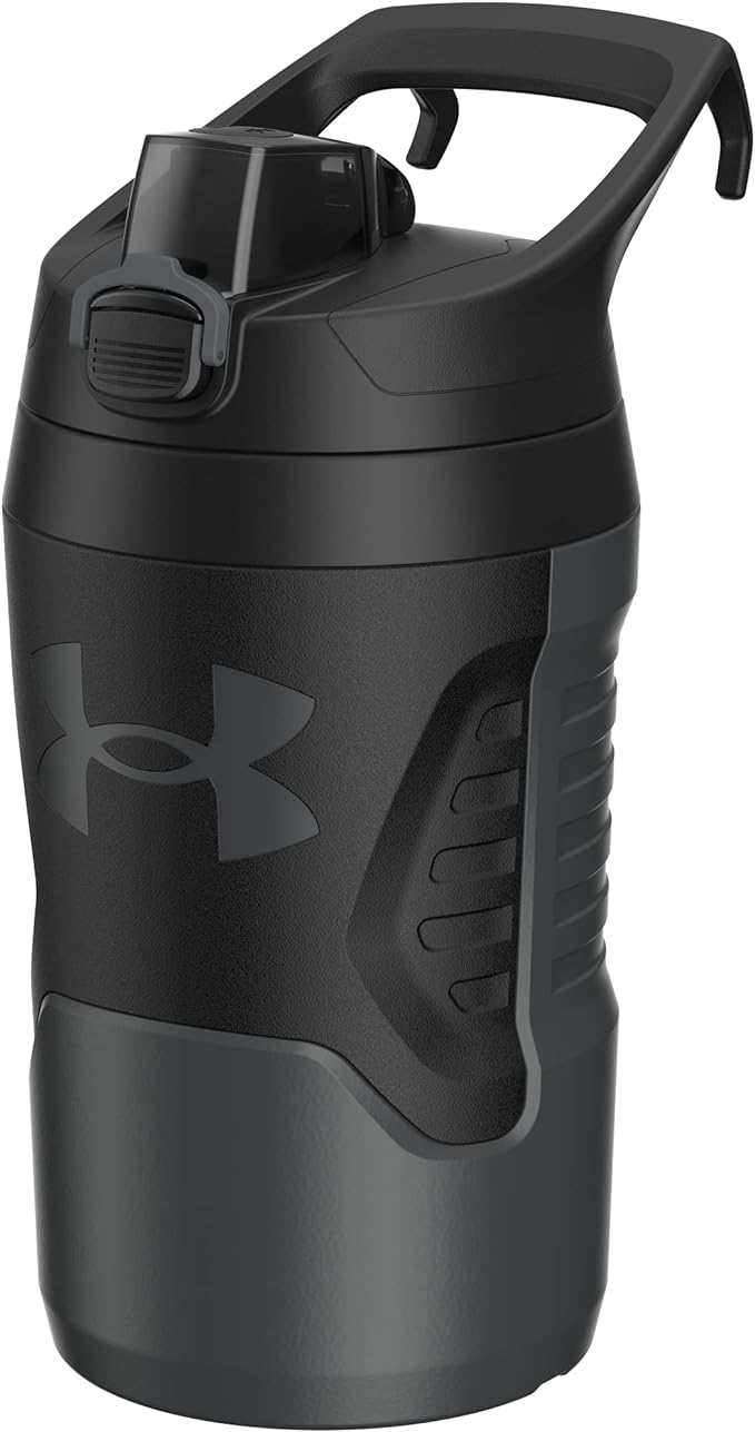 Under Armour Sports Water Jug, 32 oz Insulated Water Bottle w/Handle, Fence Hook, Leak Resistant, Baseball, Football & More