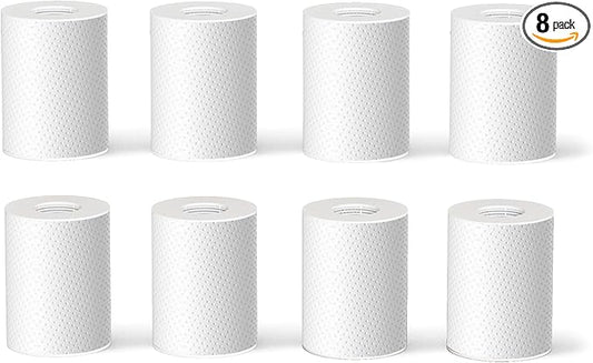 Frizzlife FF1080 Faucet Extender 8pcs Replacement Cartridge, 8pcs PP Cotton Filter