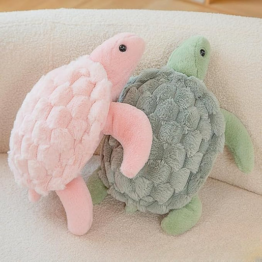 Soft Sea Turtle Plush Toy, Cute Turtle Stuffed Animals, Small Turtle Plush, Tortoise Plushies Pillow Gifts for Kids Adults (2pcs 11 in)