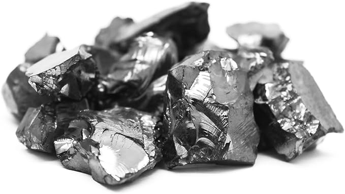 Karelian Heritage Elite Shungite Rocks for Water Purification & Filtering 0.2 lb | 0.5-1 oz per Stone | Certified Natural Authentic Shungite Stones from Karelia | Home Decoration REB12