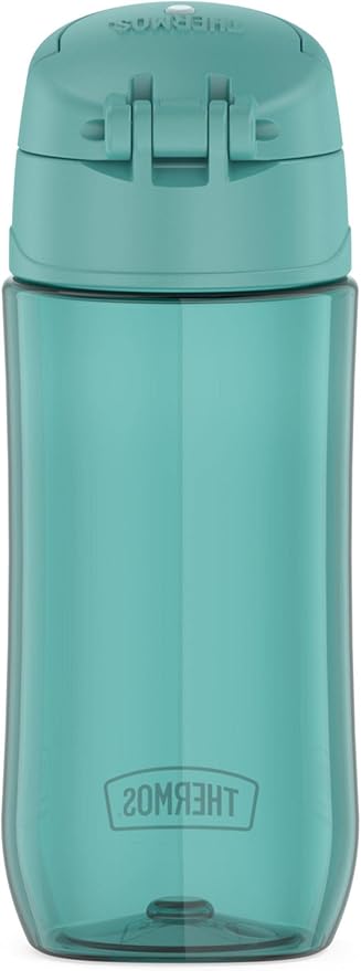 THERMOS FUNTAINER 16 Ounce Plastic Hydration Bottle with Spout, Aqua