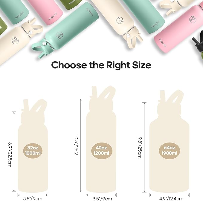 Insulated Water Bottles 40 oz with 2 Leak Proof Lids & Water Bottle Holder, Wide Mouth Sport Water Bottle with Straw, Reusable Stainless Steel Water Flask, Double Walled Vacuum Thermos