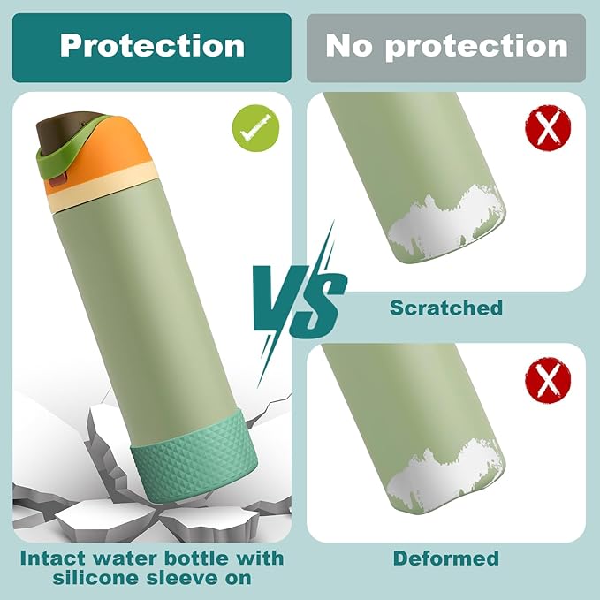 Silicone Boot for Owala Water Bottle 24 oz 32 oz 40 oz, Anti-Slip Protective Sleeve for FreeSip/Twist/Flip Stainless Steel Water Bottles Accessories