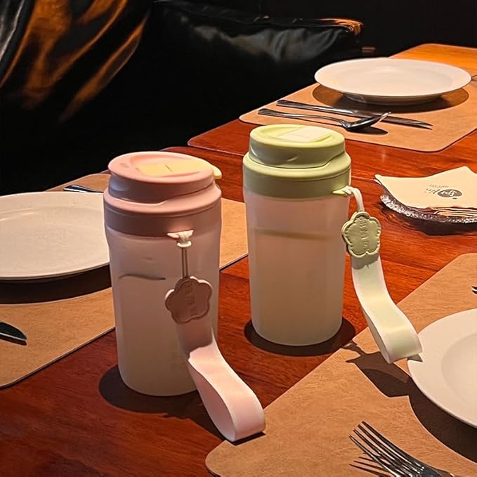 RhinoLife Premium Quality Motivational Blue Small Tiny Water Bottle with Straw Lid, BPA Free Tritan Plastic 18OZ (Moonlight Blue)