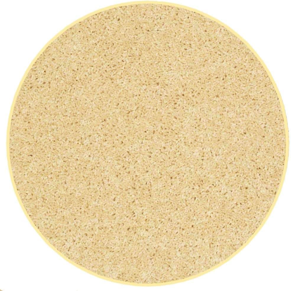 KOECKRITZ Soft and Colorful Kids Classroom Area Rugs (Passes Flammability Pill Test) Many Sizes and Bright Colors to Select from (4' Round, Lemon)