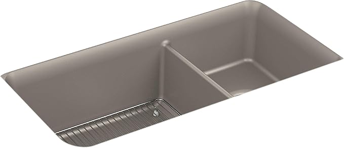 KOHLER K-8204-CM3 Cairn Sink, 33 in, Matte Taupe