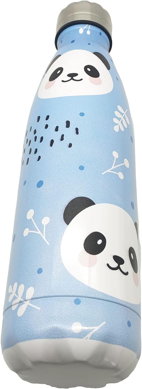 Panda Insulated Sport Water Bottles Stainless Steel Travel Mugs BPA Free Tumbler For Outdoor Camping Travel 20oz