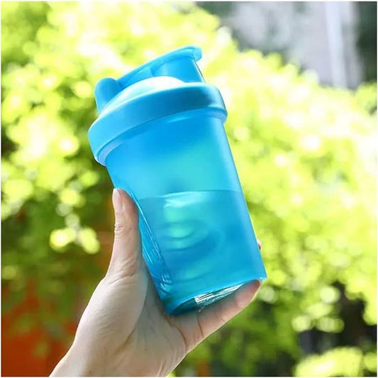 Shaker Bottle 16oz for Shake Mix,Protein Powder Mix,Best Shaker Cup (BPA free),Juice Mixer,Perfect for Protein Shakes and Pre Workout (Blue, 16Oz/400ML/1Bottle), SKER-BTL-2BTL