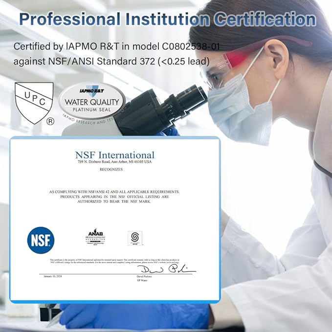 Water Filter Replacement for Berkey, Water Filter System Black Activated Carbon Block Filters Compatible with Berkey® BB9-2® Gravity Filtration System, Pack of 6