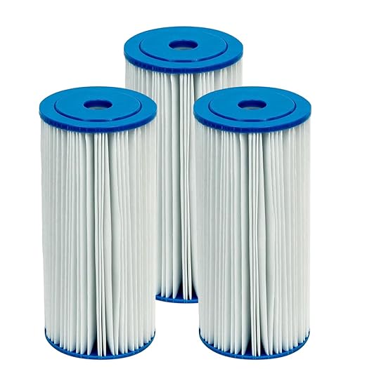 CFS – Whole House Pleated High Flow Water Filter Cartridges Compatible with HDX HDX4PF4 Models – Remove Bad Taste & Odor – Replacement Water Filter Cartridge – 30 Micron (3 Pack)