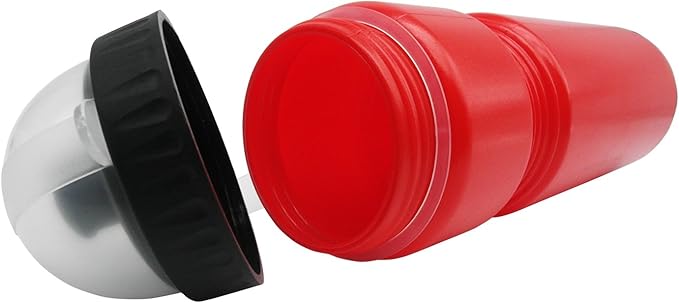 6 Pack 730ml(25oz) Sports Squeeze Plastic Water Bottle With Push Pull Cap and Anti Dust Cover - Red