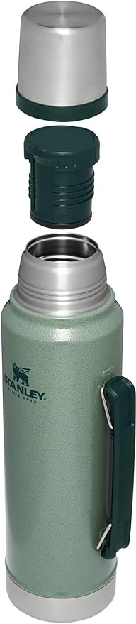 Stanley Classic Vacuum Insulated Wide Mouth Bottle -BPA-Free 18/8 Stainless Steel Thermos for Cold & Hot Beverages