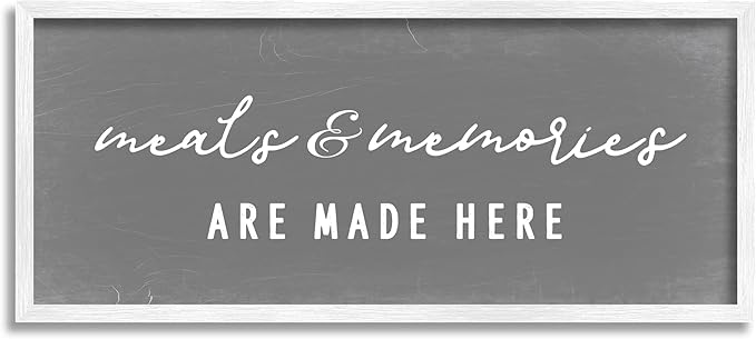 Stupell Industries Meals & Memories Family Kitchen Sign Typography, Design by Daphne Polselli