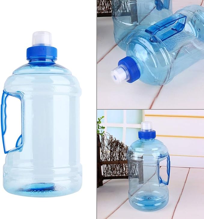 Serlium Sports Water Jug, Big Capacity 1L Water Jug BPa Free Drink Water Bottle Cap Kettle PET Sport Picnic Blue
