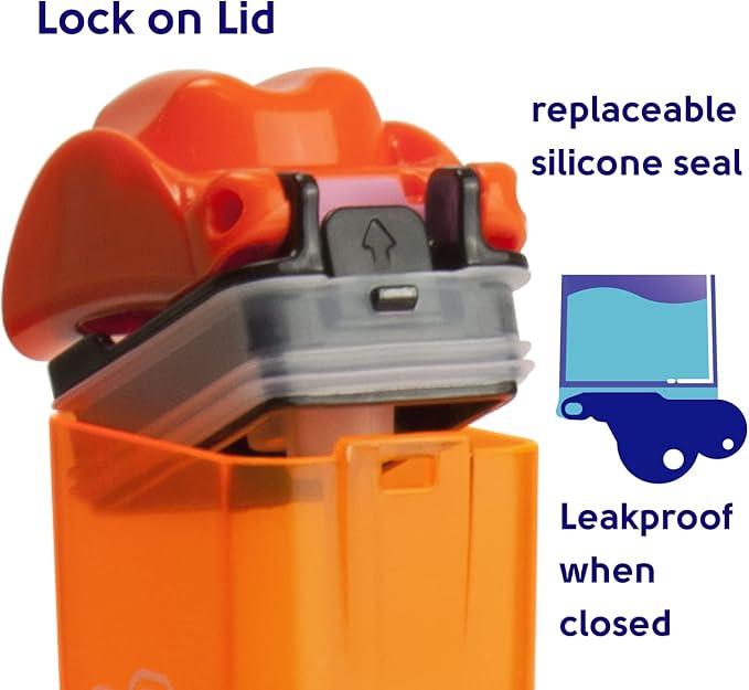 Reusable Water Bottle | Officially Licensed NCAA Sports Bottle | BPA Free | Dishwasher Safe | Pistol Pete Mascot | 12 oz Drink in the Box - Oklahoma State University