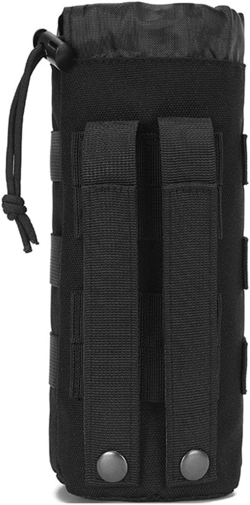 Upgraded Water Bottle Holder -Tactical Water Bottle Pouch- Sports Water Bottle Bag with Drawstring for Camping Climbing Hiking and Travelling