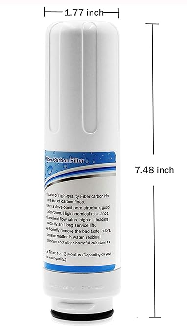 Replacement Internal Active Carbon Water Filter for pH3.5~10.5 Alkaline Water Ionizer AG7.0 Only