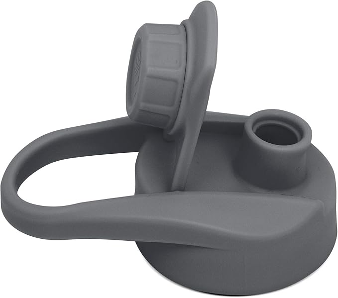 Simple Modern Chug Sports Lid - Fits All Summit and Hydro Flask Wide Mouth Water Bottle Sizes - Leak Proof Handle Cap for 10, 12, 14, 16, 18, 20, 22, 24, 32, 40, 64 & 84 oz Graphite