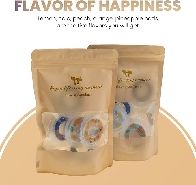 5 Flavor Pods For Air Water Bottle | 0 Sugar Flavor Fruit Taste Pods | Fruit Scented Flavor Pods | Compatible With air water bottle | Water Rings Outdoor Sports