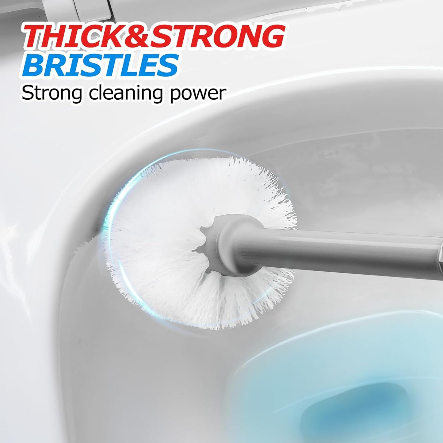 2Pack 2 in 1 Toilet Brush and Plunger Set, Extended Handle Plunger，Toilet Bowl Brush Plunger Set,Bathroom Cleaning Tools ，Toilet Brush Plunger Combo，Cleaning Brush，Cleaning Supplies（Dark Grey）