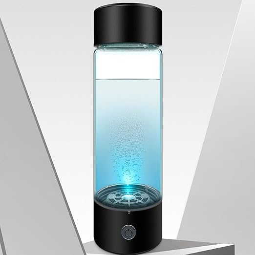 Hydrogen Water Bottle, USB Portable Hydrogen Water Bottle Generator, 3Min Quick Electrolysis, Water Ionizer Machine with Nasal Hose, for Daily Drink