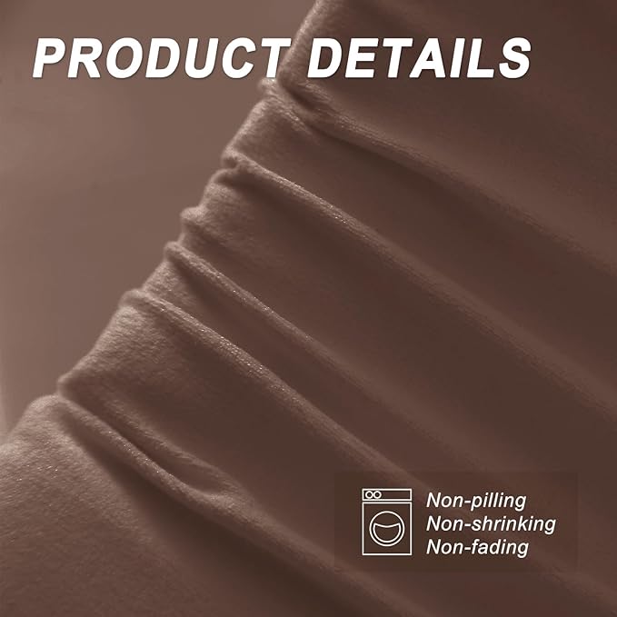 WdFour Bed Wedge pillow, close off Headboard, wall and Mattress Gap. incline, slanted sweat-proof pillow for neck and back pain relief anti-snoring for comfortable sleeping.(Chocolate,39Wx10Dx6H)