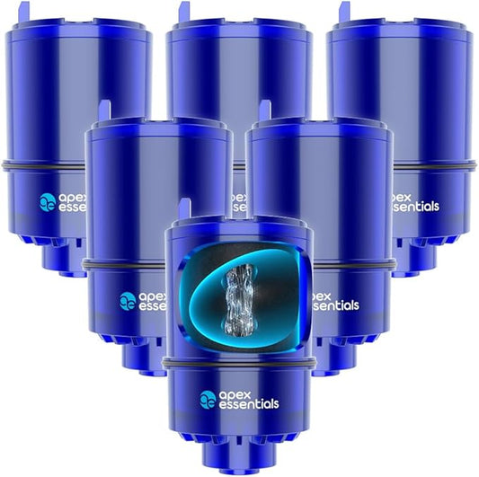 RF9999 Certified Compatible with Pur PLUS Faucet Filtration Systems, RP-9999, FM-3700, FM-2500V, PFM400H, PFM450S, PFM150W, Pack of 6