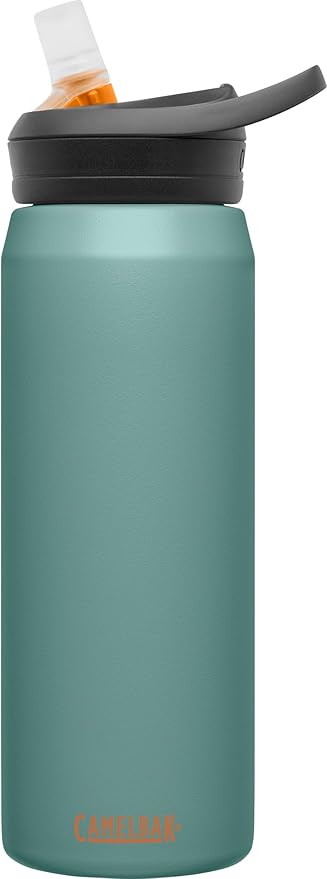 CamelBak Eddy+ Water Bottle with Straw 25oz - Insulated Stainless Steel, Forest Floor