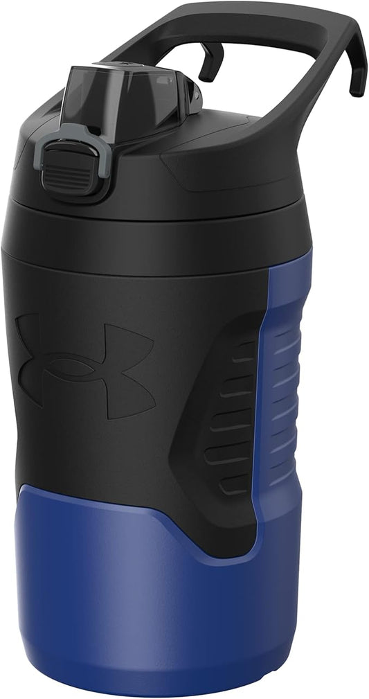 Under Armour Sports Water Jug, 32 oz Insulated Water Bottle w/Handle, Fence Hook, Leak Resistant, Baseball, Football & More