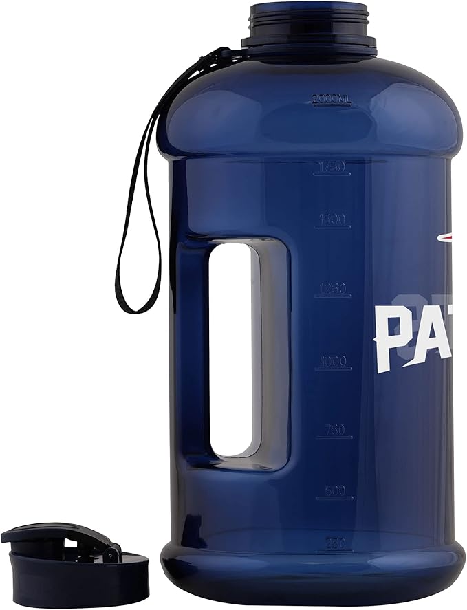 FOCO NFL Team Logo 2L Plastic Clear Large Sports Water Bottle