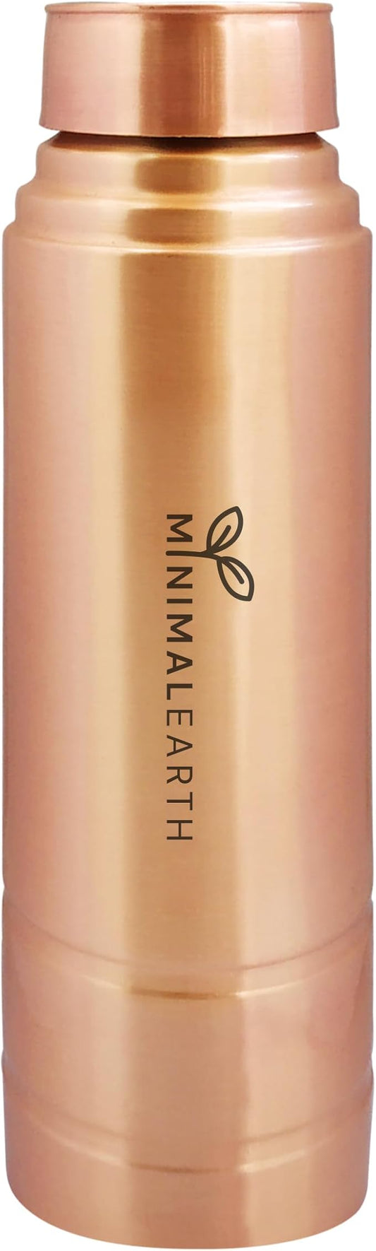 Classic Copper Water Bottle for Drinking, Leak-Proof Design, Made With Solid Copper Material, Elegant & Durable, Ideal for Gym, Office, Travel - 950 ML (32 oz)