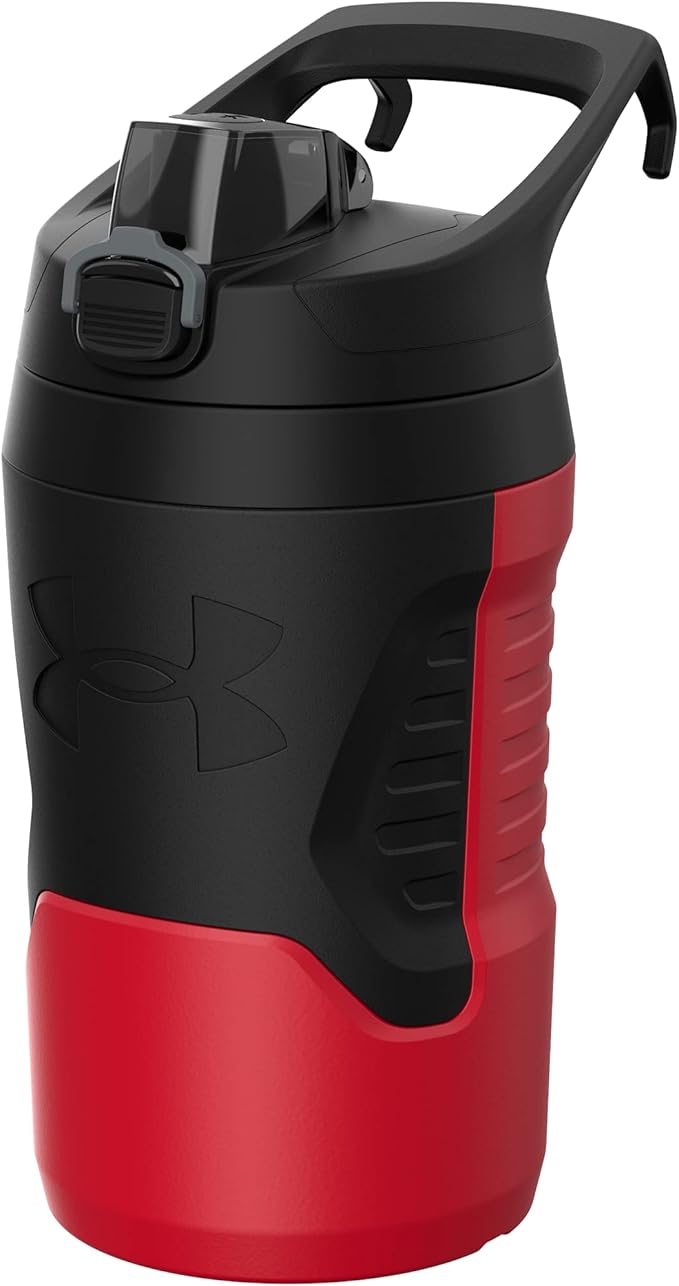 Under Armour Sports Water Jug, 32 oz Insulated Water Bottle w/Handle, Fence Hook, Leak Resistant, Baseball, Football & More