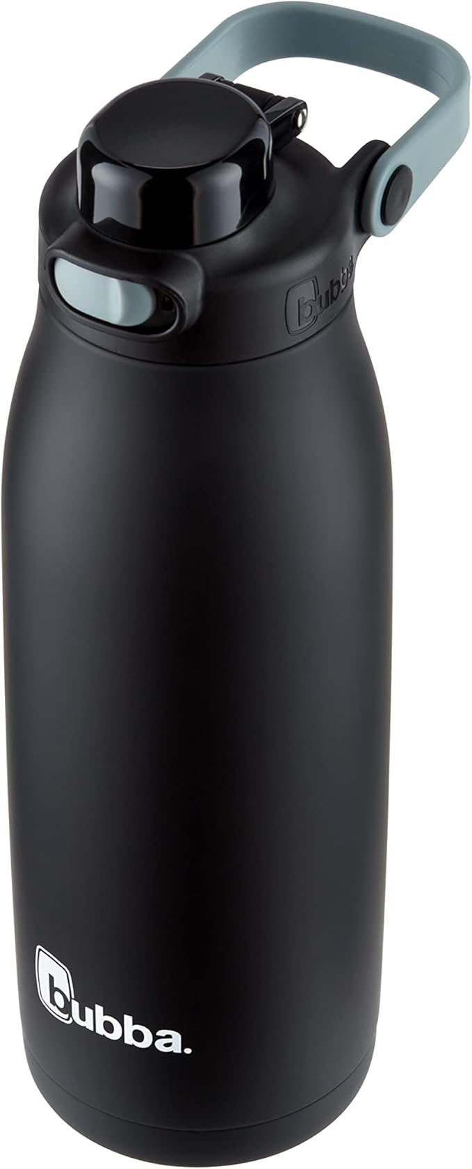 Bubba Radiant Stainless Steel Water Bottle with Push-Button Chug Lid 32oz., Licorice Rubberized
