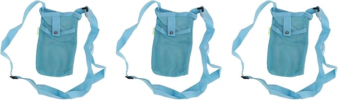 Alomejor Water Bottle Holder, 3Pcs Water Bottle Sling Portable Nylon Protective with Adjustable Shoulder Strap for Hiking Camping