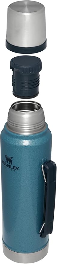 Stanley Classic Vacuum Insulated Wide Mouth Bottle -BPA-Free 18/8 Stainless Steel Thermos for Cold & Hot Beverages