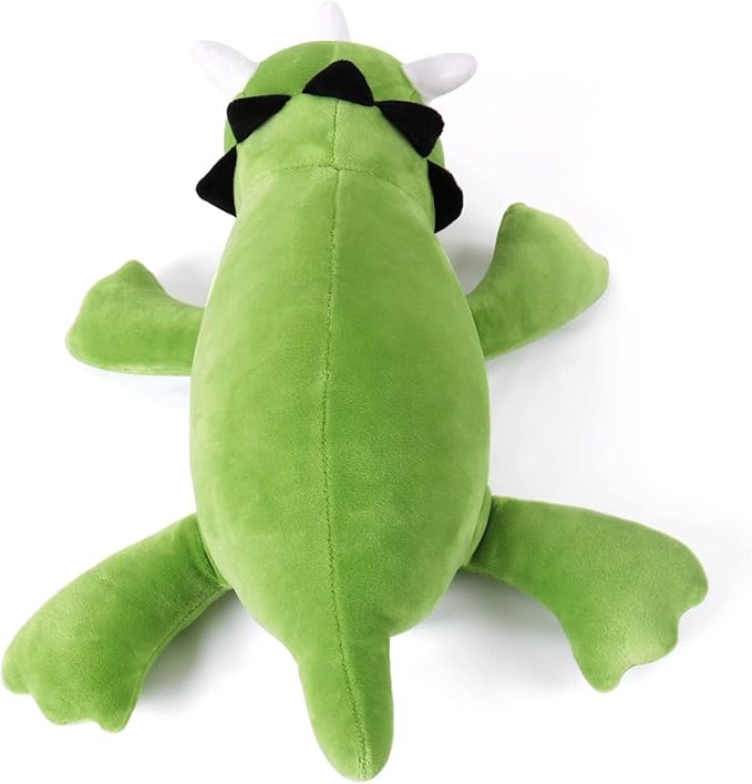 Weighted Plush, 24" 3.5 lbs Character Weight Stuffed Animals Dino Series, Cute Dino Plushie Dolls Throw Pillow Birthday Gifts for Children Kids Adults Pink (Green)