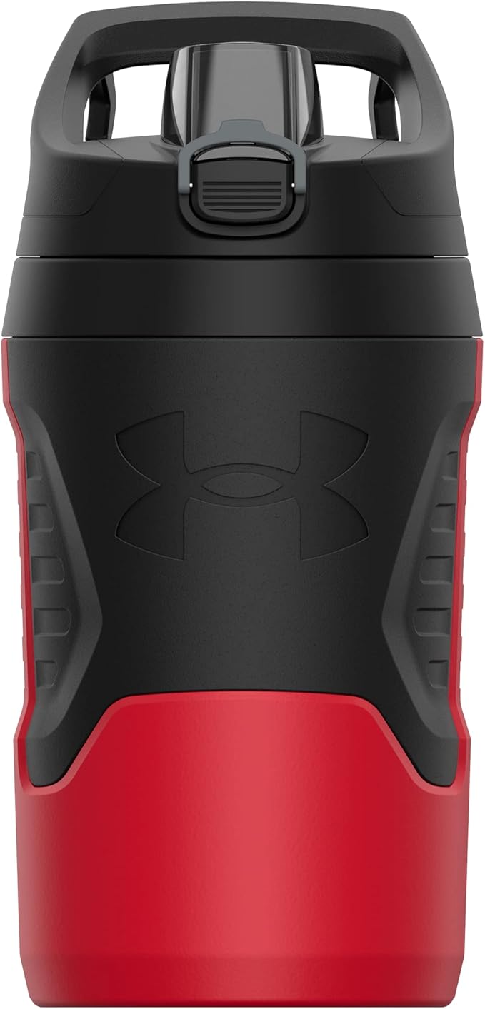 Under Armour Sports Water Jug, 32 oz Insulated Water Bottle w/Handle, Fence Hook, Leak Resistant, Baseball, Football & More