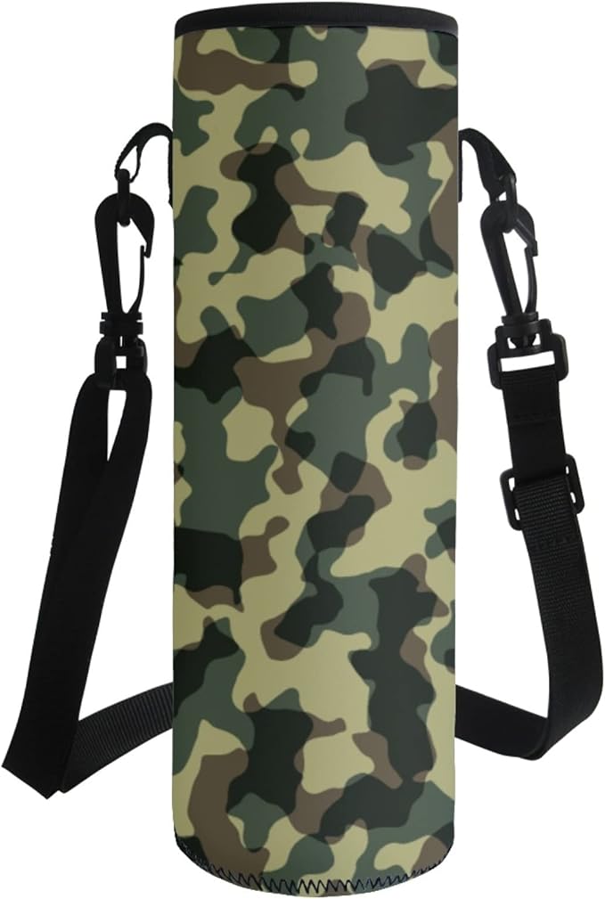 Jndtueit Basketball Water Pouch Holder, Soccer Bottle Cooler Cover Holder Strap for Outdoor Sports Gym Camping Walking