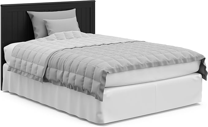 Graco Hadley 5-in-1 Convertible Crib and Changer with Drawer (Black) – GREENGUARD Gold Certified, Crib and Changing Table Combo with Drawer, includes Baby Changing Pad, Converts to Full-Size Bed