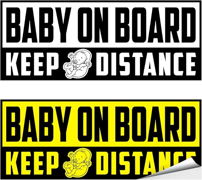 Car Decals Kids On Board Decal in Cars Vehicle Safety Signs Vinyl Bumper Stickers Family Children Removable Decals Window Label Sign Truck Label Decorations Drive Safely Around