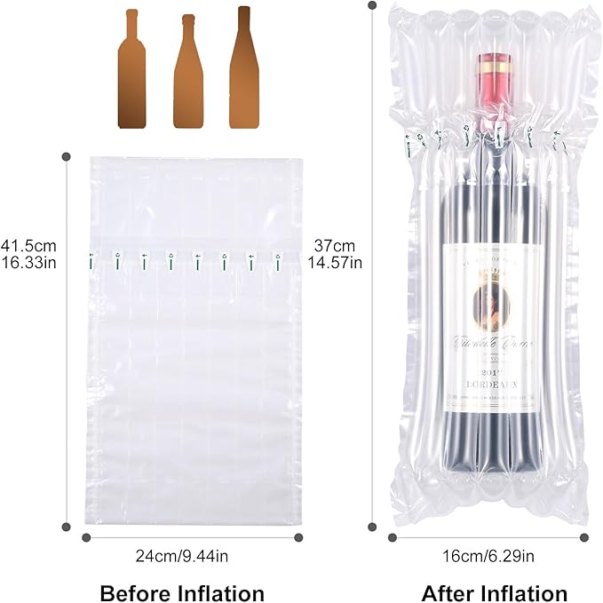 BLUEMAN Wine Bottle Travel Protector Bags 20 Packs