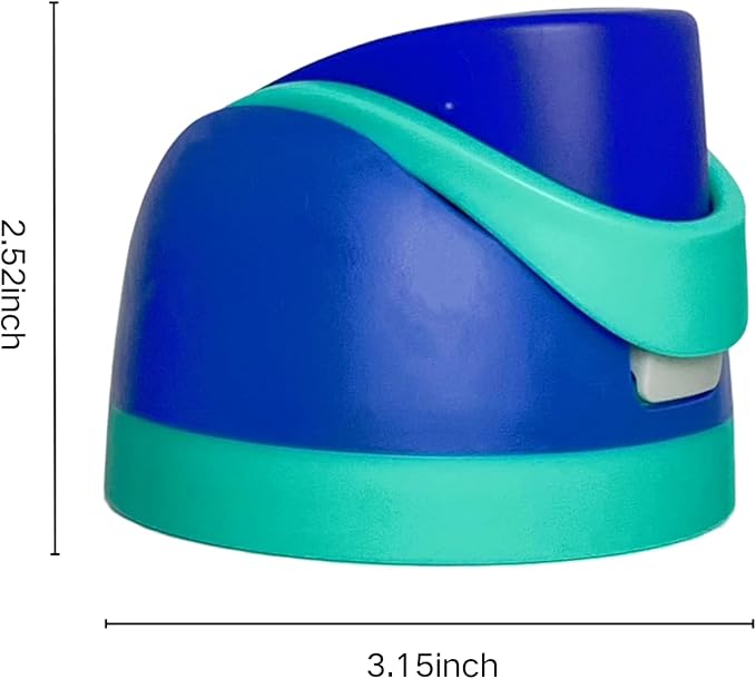 Replacement Cap for Owala Freesip, One Button Water Bottle Top Replacement Cap Compatible with Owala Cup, Replacement Accessories for Owala Free Sip 16oz 24oz 32oz 40oz, BPA-Free No Leak, Deep Blue