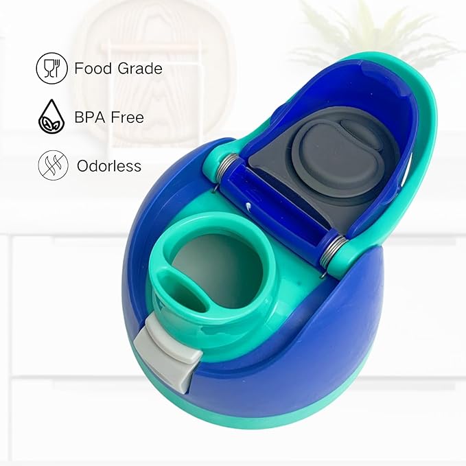 Replacement Cap for Owala Freesip, One Button Water Bottle Top Replacement Cap Compatible with Owala Cup, Replacement Accessories for Owala Free Sip 16oz 24oz 32oz 40oz, BPA-Free No Leak, Deep Blue