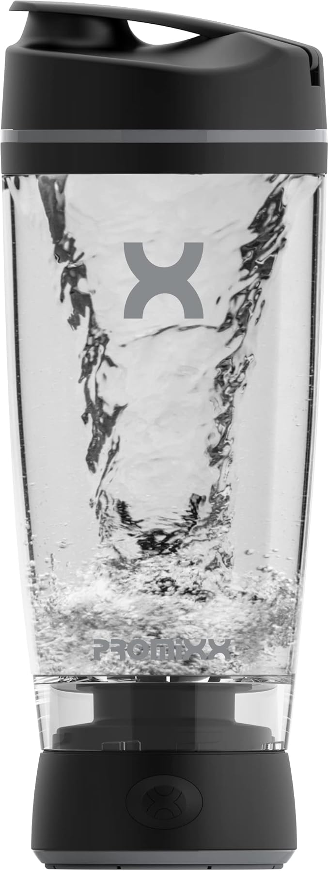 Promixx Original Shaker Bottle - Battery-powered for Smooth Protein Shakes - BPA Free, 20oz Cup (Black)