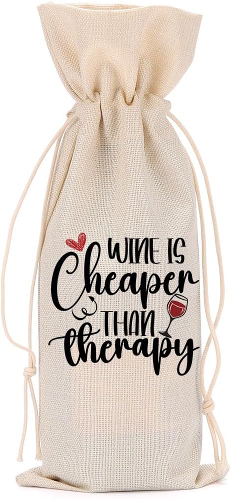 Funny Wine Quotes Wine Bag Wine Tasting Party Supplies for Wine Lovers Women Men Bride Groom Grandmother Christmas Birthday Wedding Bachelorrette Party Wine Bags