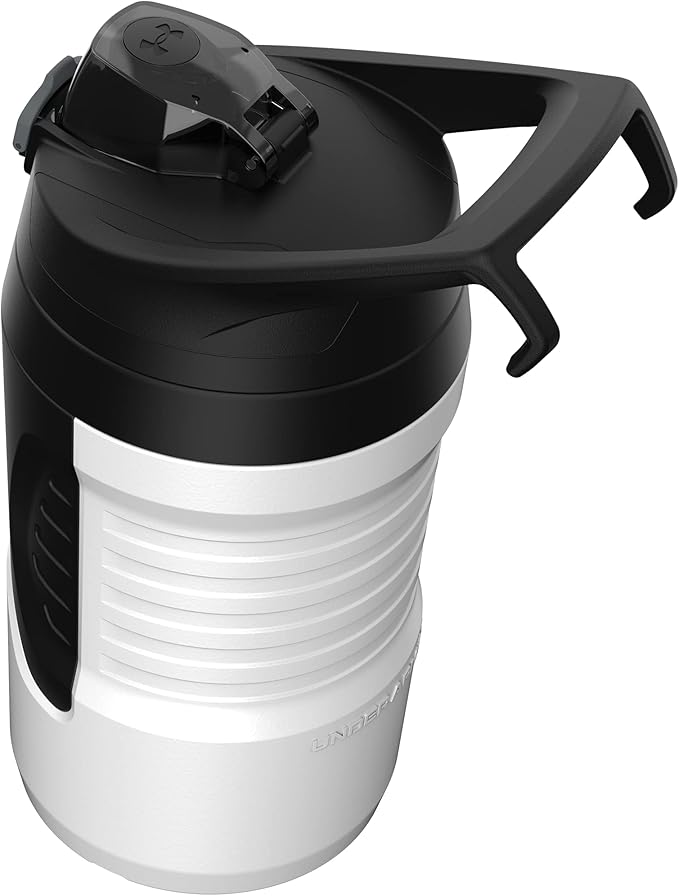 Under Armour Sports Water Jug, 32 oz Insulated Water Bottle w/Handle, Fence Hook, Leak Resistant, Baseball, Football & More