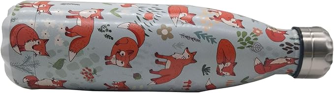 Fox Insulated Sport Water Bottles Stainless Steel Travel Mugs BPA Free Tumbler For Outdoor Camping Travel 20oz